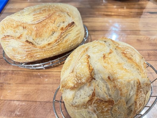 Fresh sourdough bread